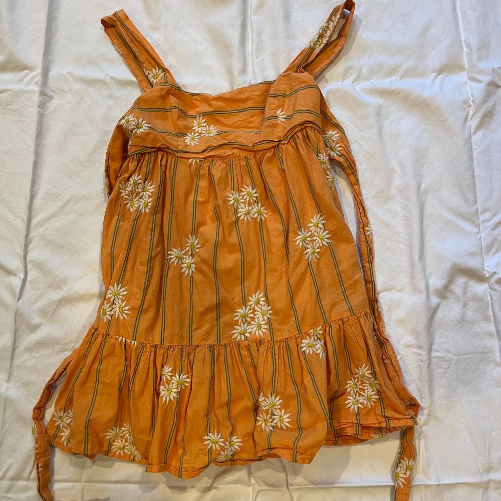 Urban outfitters Orange flower Babydoll dress